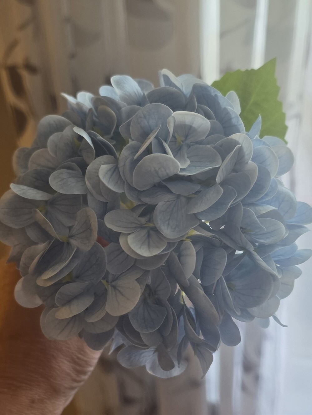 Blue Hydrangea Stem Artificial Flower - Home Accents 20.5 " X1